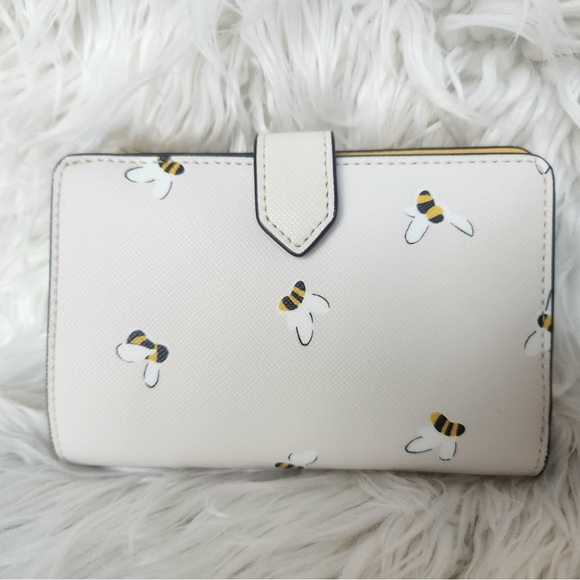 Kate Spade New York Staci Bee Medium Bifold Wallet - Picture 2 of 6